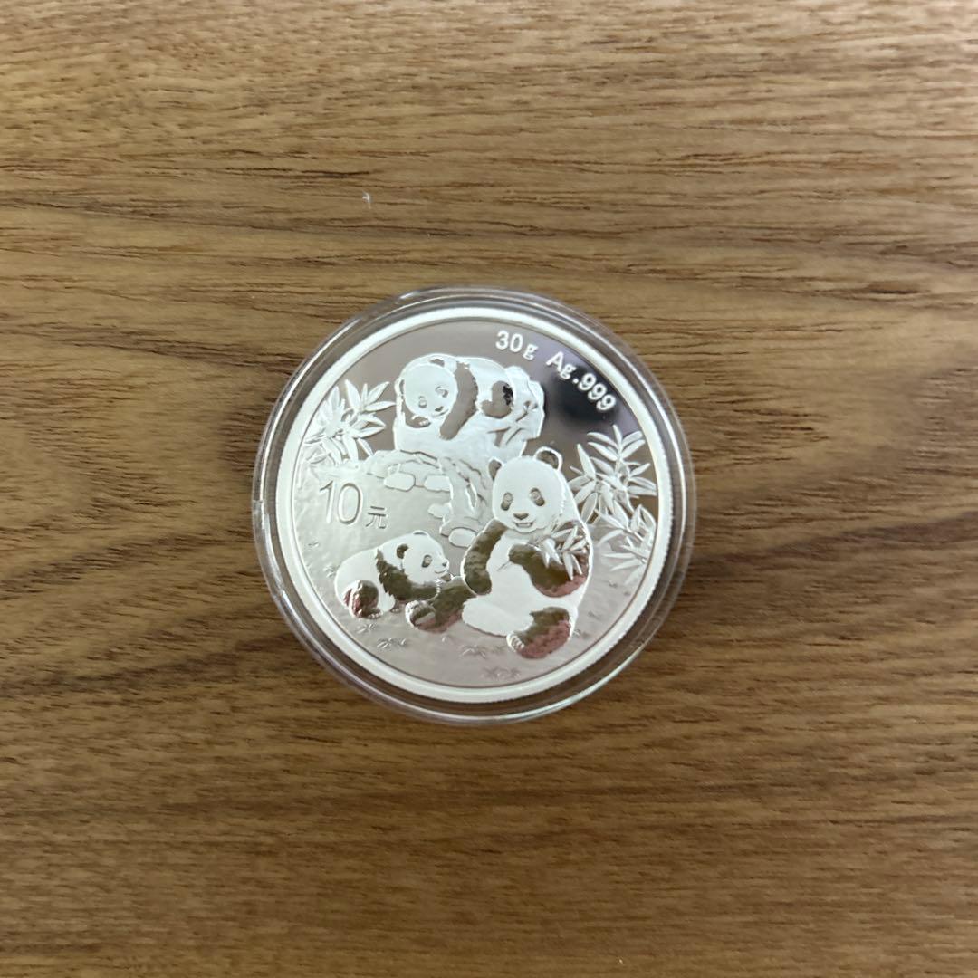 銀　2025 中国　パンダ　30g