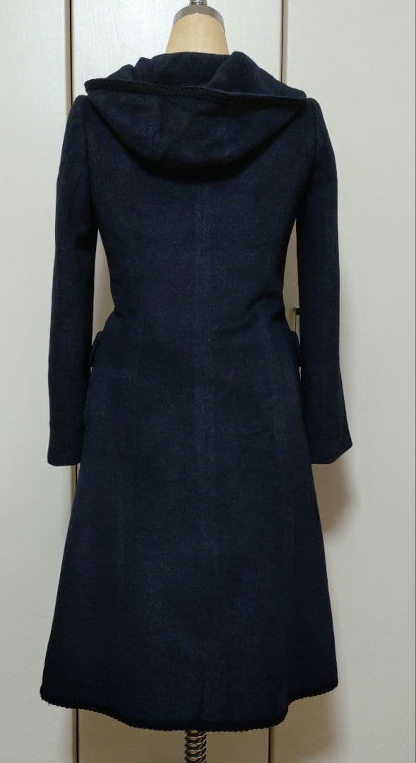 Harrods　ハロッズ　ロングコート　アンゴラ　シルク　ウール　カシミヤ