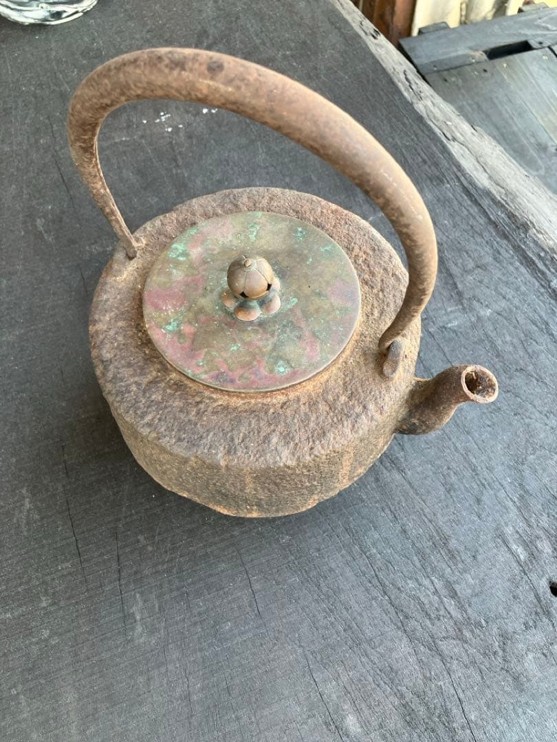 アンティーク　鉄瓶