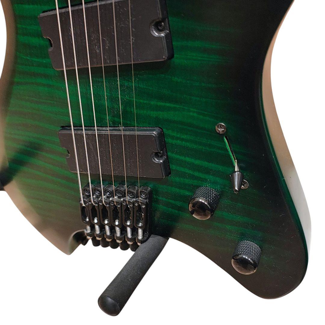 ヘッドレスギター GFC FHL-600FM グリーン エレキ ギター