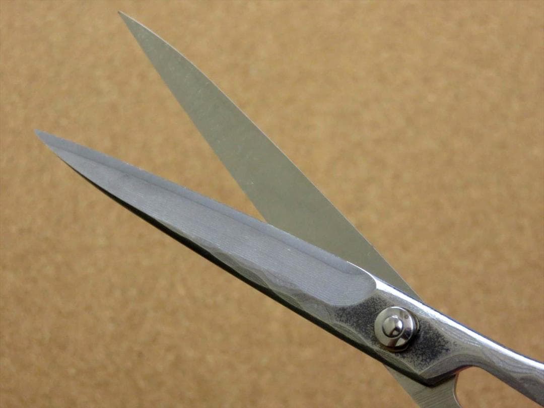 関の刃物 エムカスタ はさみ 富士山 ダマスカス 32層鋼 V金10号 桐箱 鋏