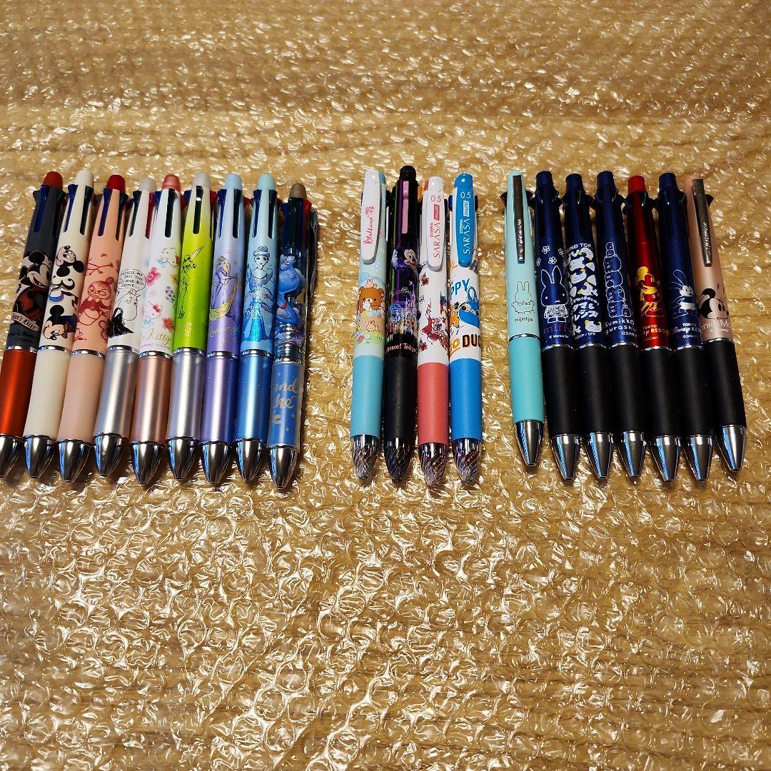 ディズニー、キティ、ミッフィーなどのボールペン（多色ペン）セット