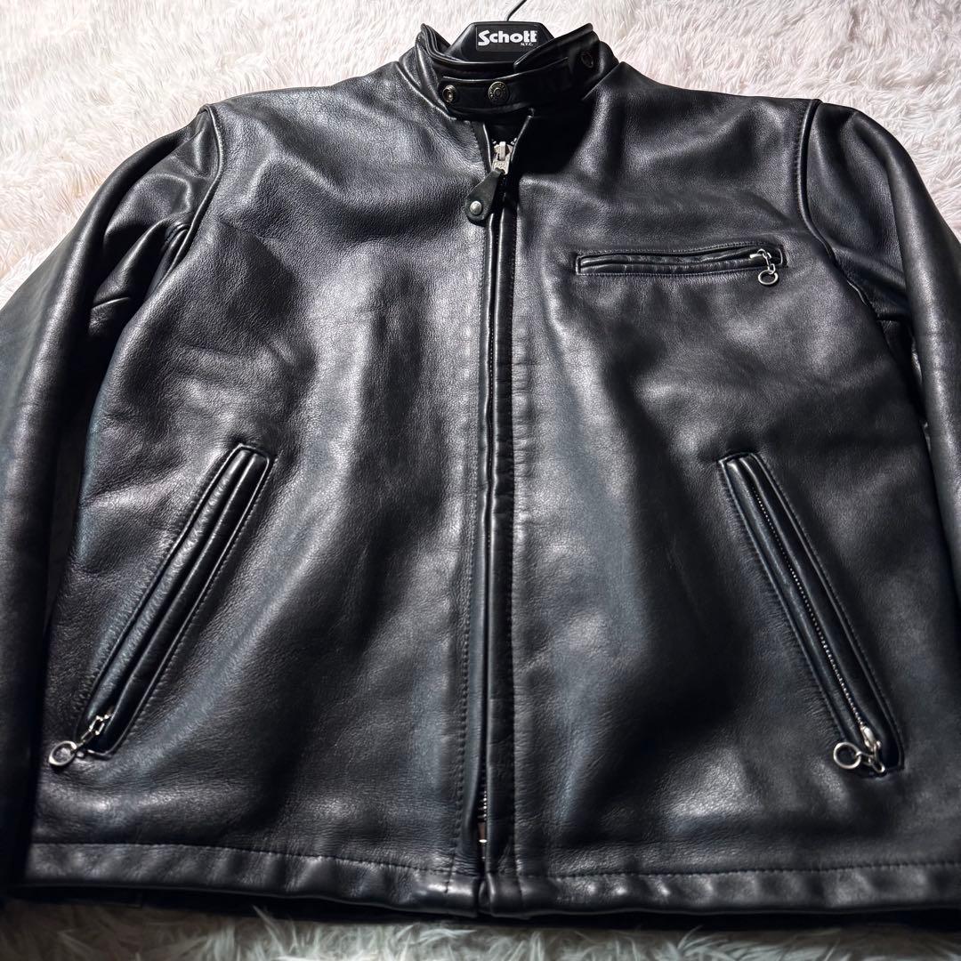 ワ*ズ様 【米国製】schott ライダースジャケット　シングル 641 黒　本