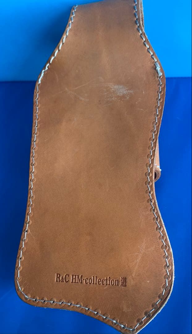 MAMAKIN'レザーウォレット(ヌメ革) ホルダー&ストラップ付き(2本付き)