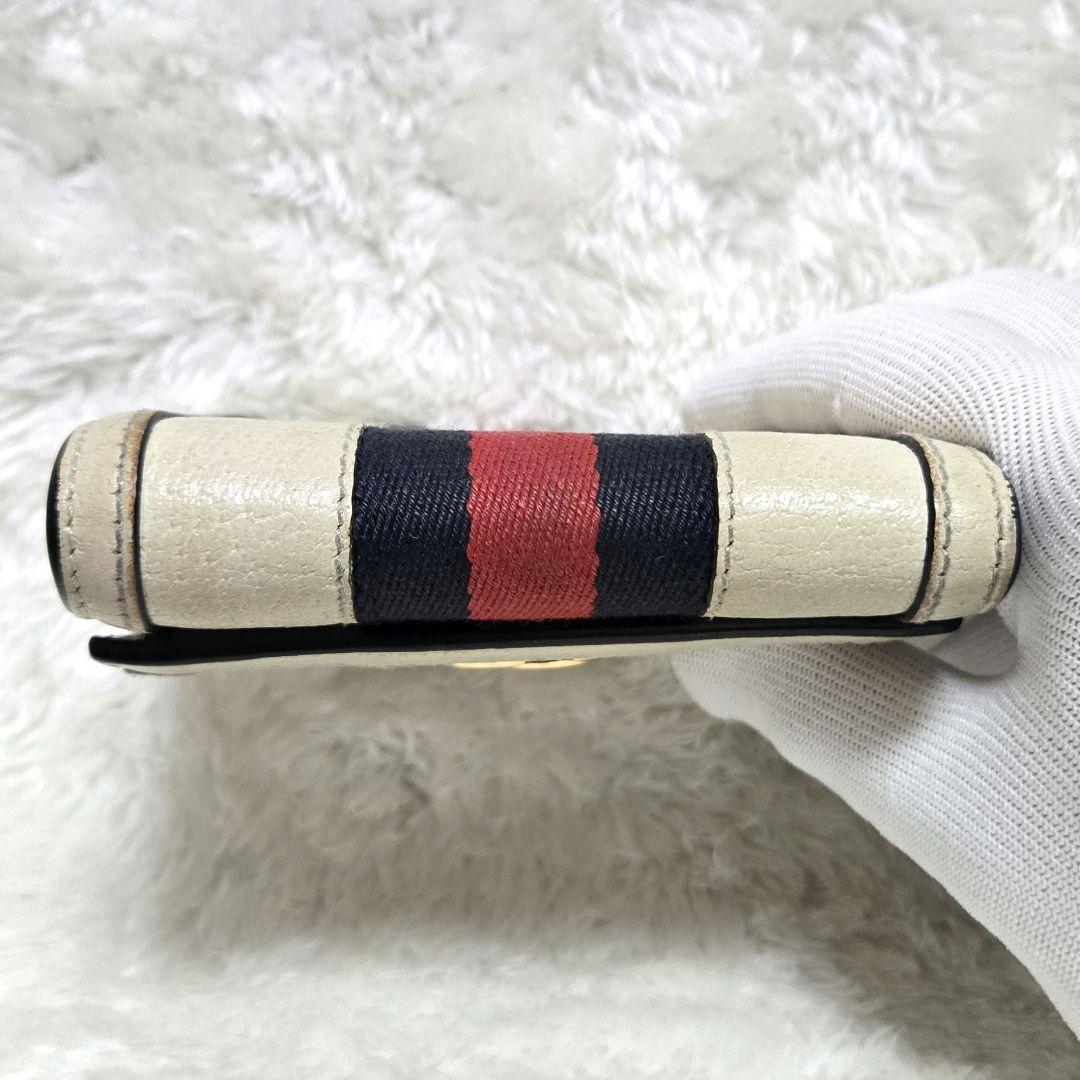 グッチ オフディア 折り財布 レザー シェリーライン