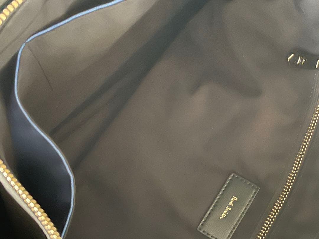 美品　ポールスミス　ビジネスバッグ　肩掛け　ナイロン　レザー