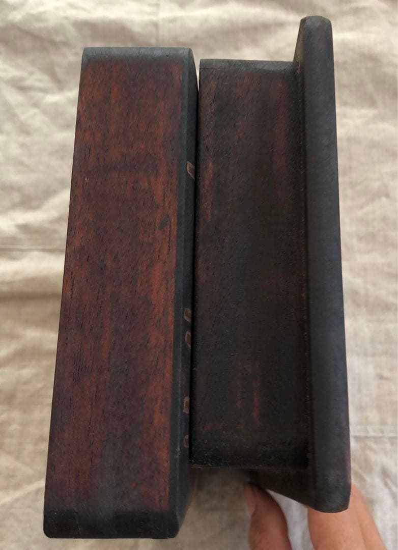 手描きろーけつ草木染め　楠木　筆箱