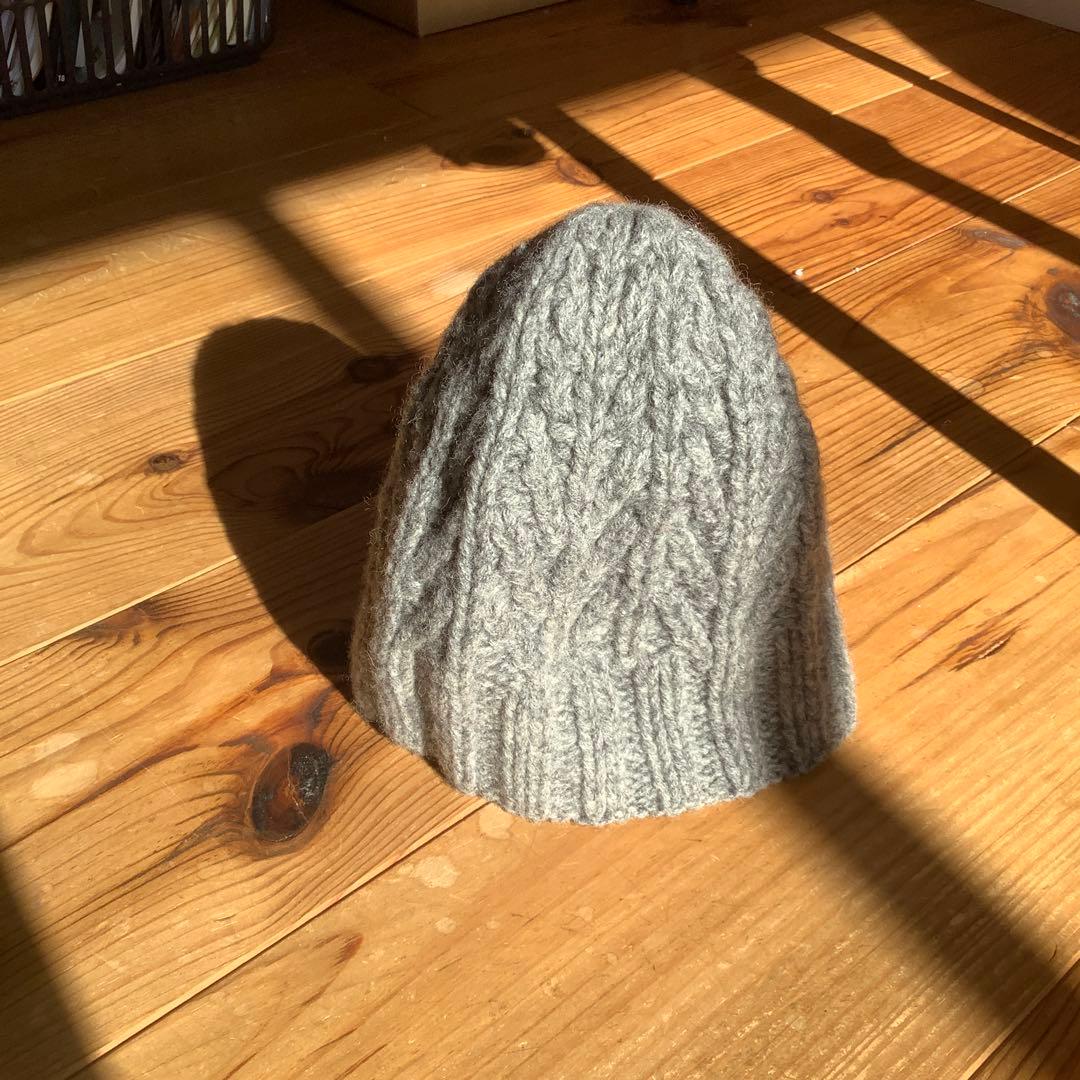 eleven 2nd カシミアウールアラン模様ニット帽