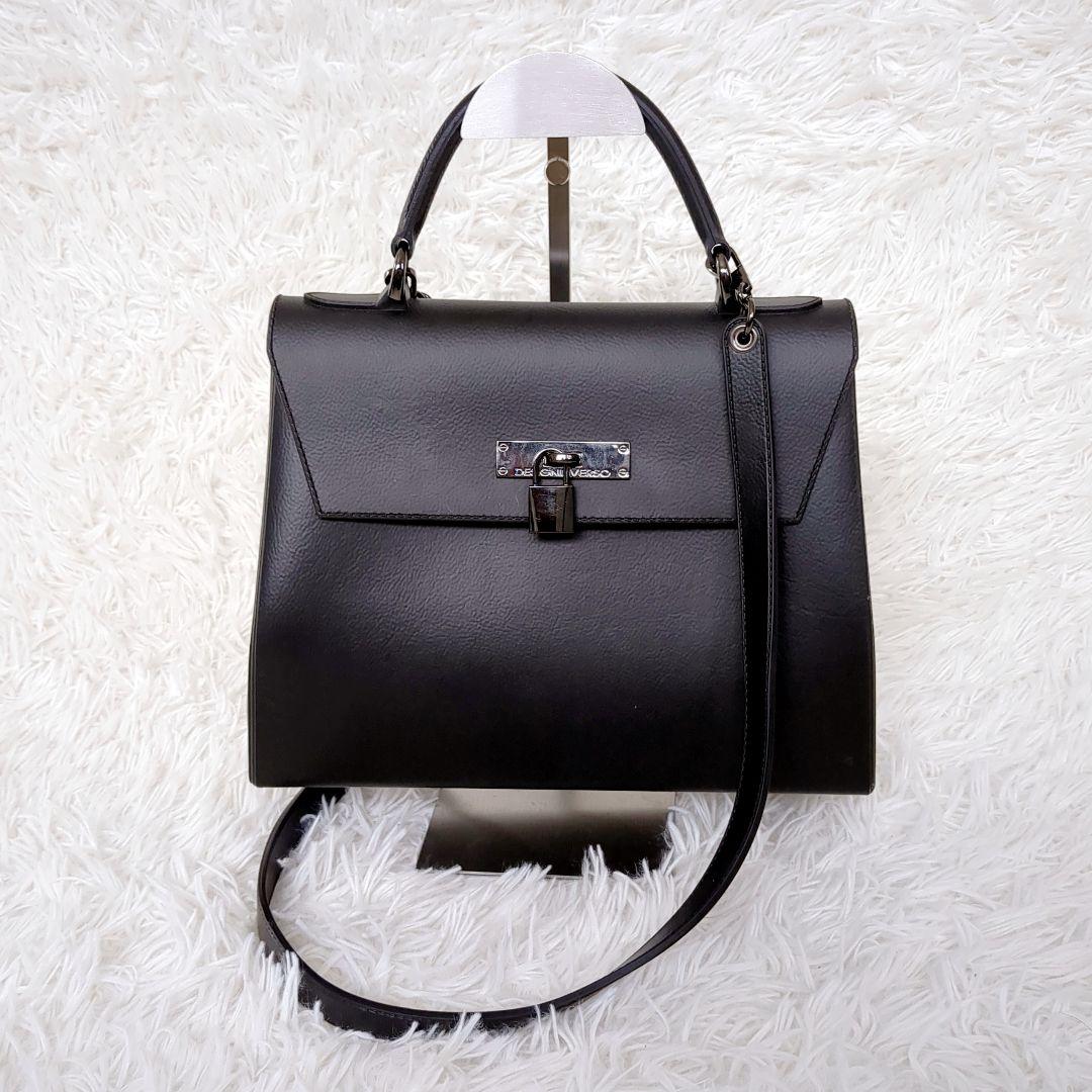 美品✨️ DESIGNINVERSO　ワンハンドルBAG ショルダーバッグ黒