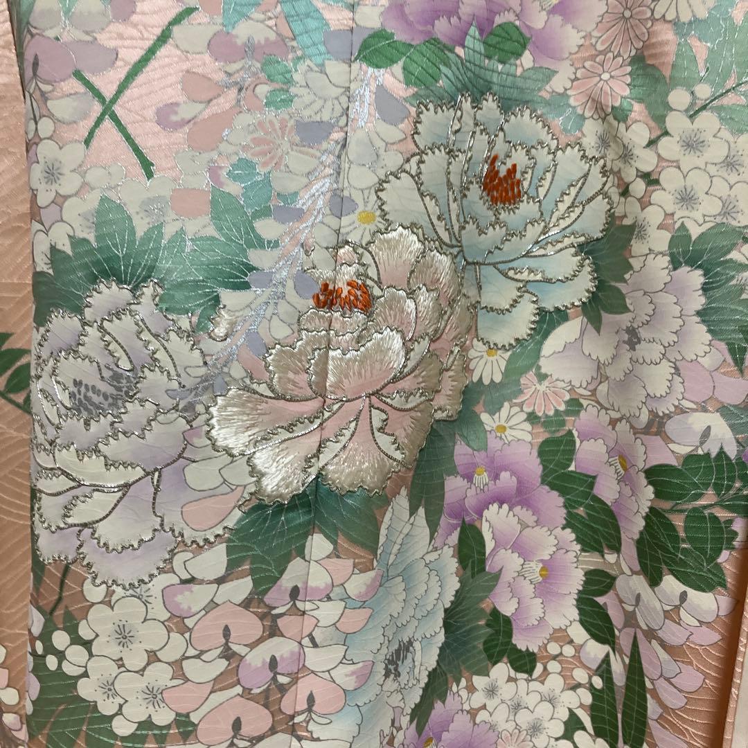 @*e様 振袖 藤の花　シルク