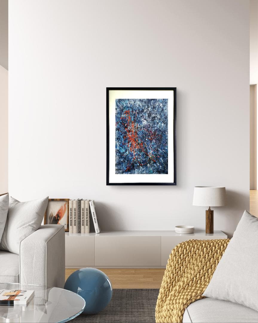 【専用】Sense of loss/抽象画 77×56㎝ B2 額縁セット 原画