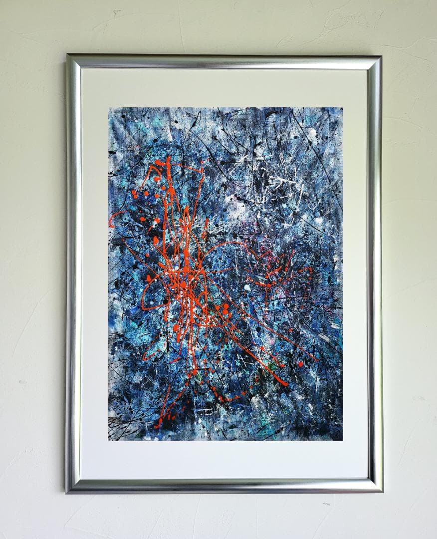 【専用】Sense of loss/抽象画 77×56㎝ B2 額縁セット 原画