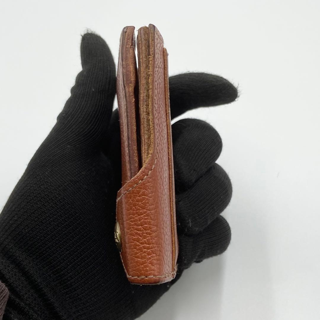 極美品　現行　イルビゾンテ　折り財布　オールレザー　ブラウン　イタリア製