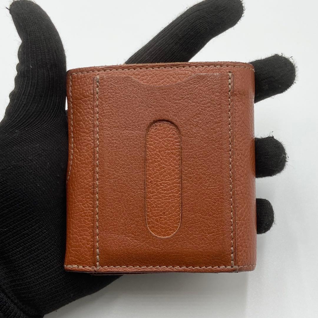 極美品　現行　イルビゾンテ　折り財布　オールレザー　ブラウン　イタリア製
