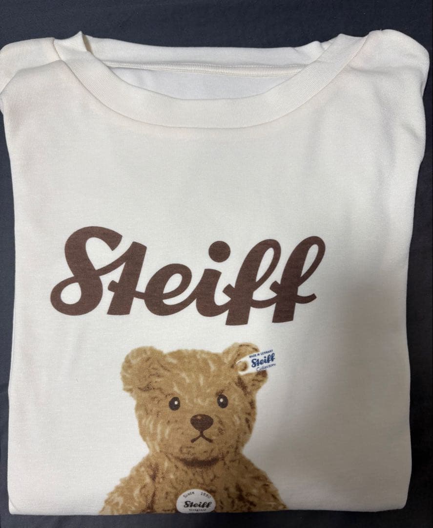 新品未使用　ジェラートピケ　ルームウェア　クマベア　Steiff テディベア