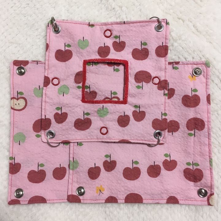 モモンガハウス（りんご柄） 夏仕様  涼しい夏生地を使用❗️ 1600円