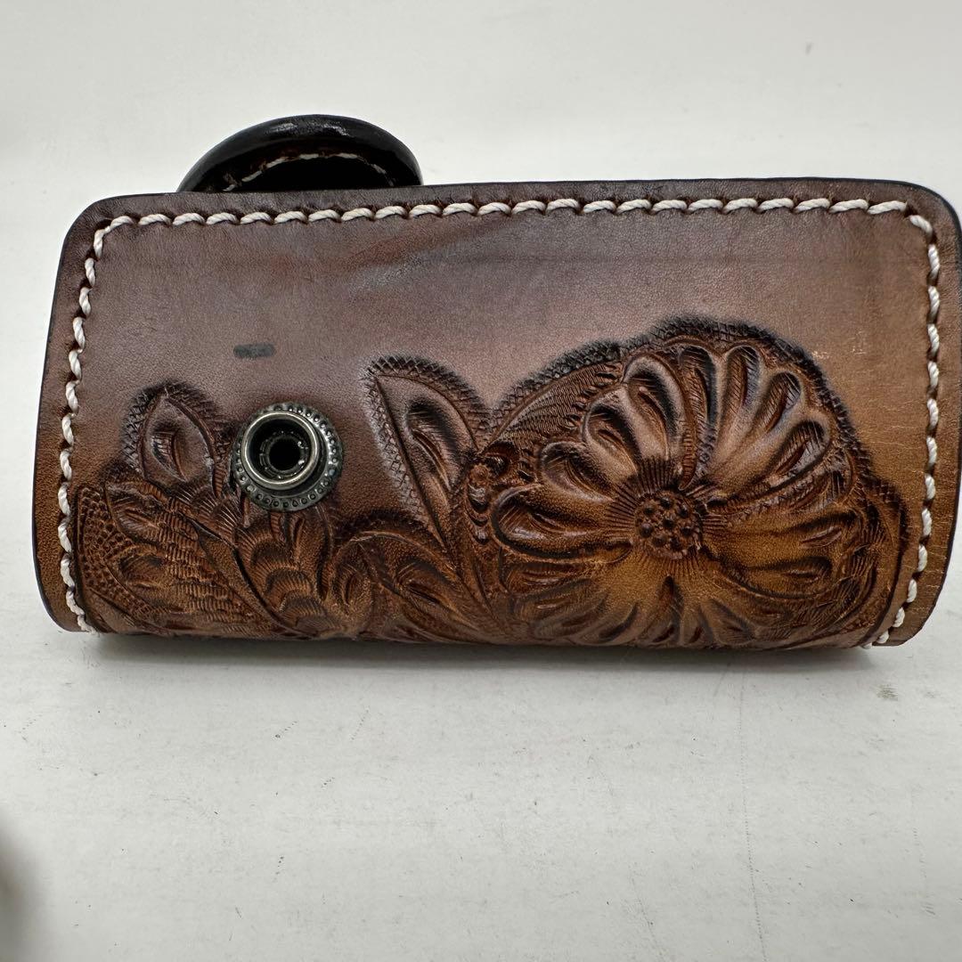 godane ゴダン　キーケース　カービング　レザー