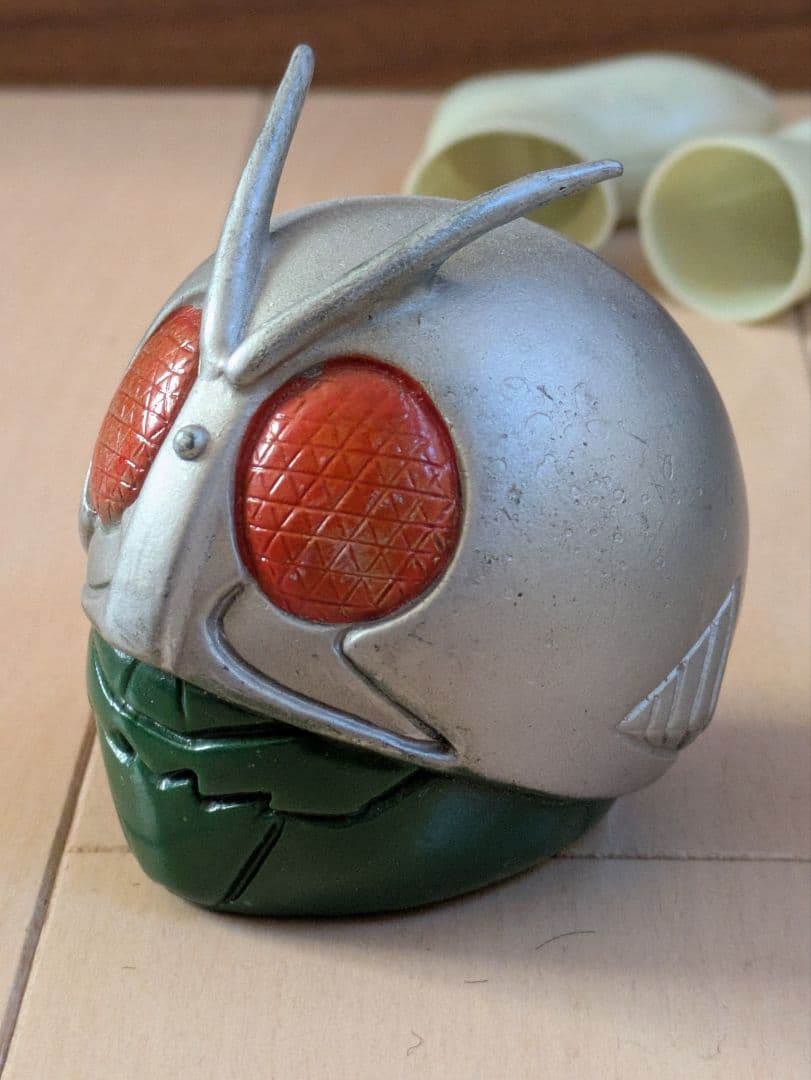 旧バンダイ製ソフビ 仮面ライダー1号 スタンダードサイズ 面取れ 昭和レトロ