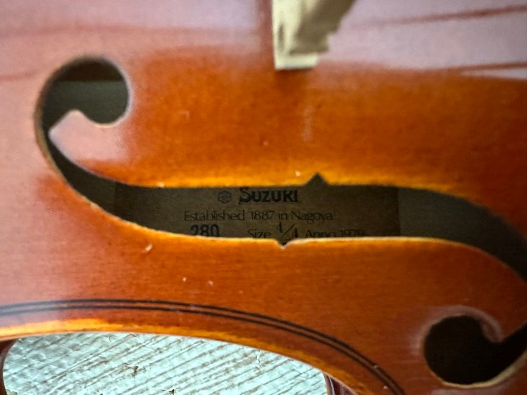 SUZUKI 鈴木バイオリン ケース付き4/4 セット