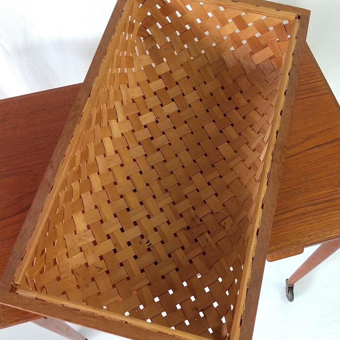 ソーイングワゴン　テーブル　デンマーク　北欧家具　ヴィンテージ