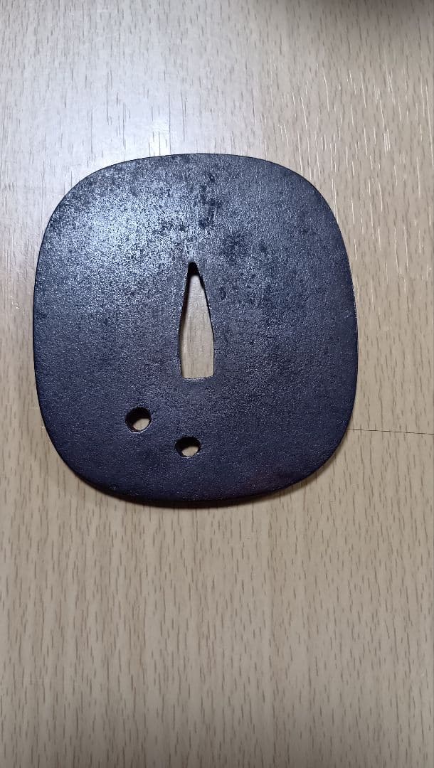 トンボ彫刻 鉄製 鍔(つば)