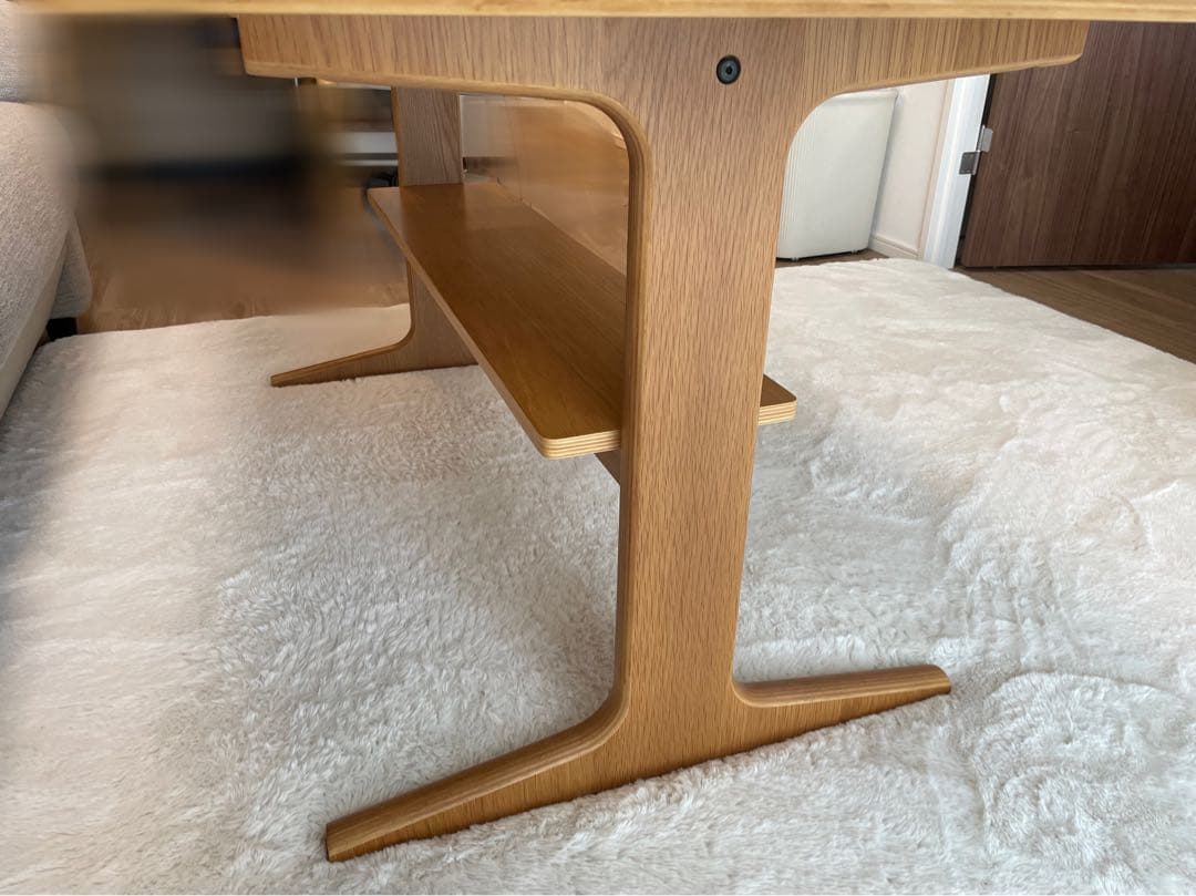 無印良品　リビングでもダイニングでもつかえるテーブル2 オーク材　ローテーブル