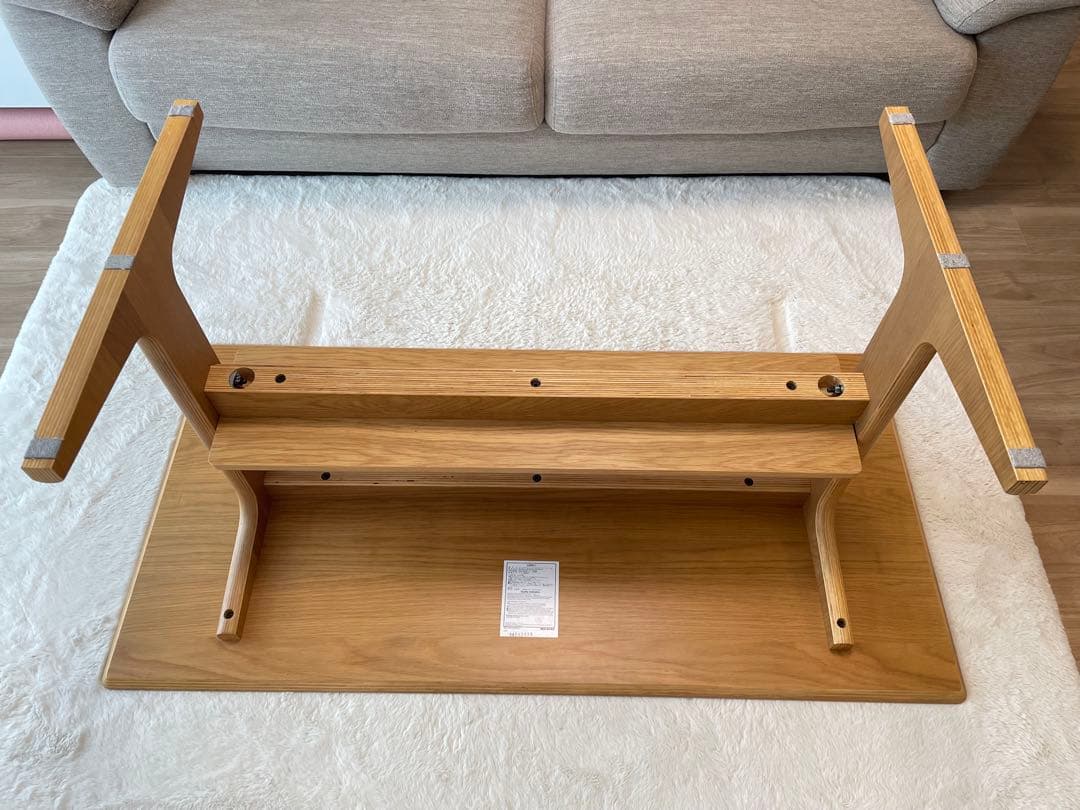 無印良品　リビングでもダイニングでもつかえるテーブル2 オーク材　ローテーブル