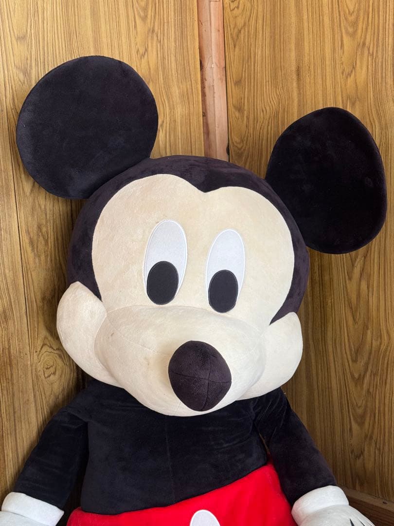 【美品】ディズニー　15周年　ミッキー　大きな　巨大　特大ぬいぐるみ