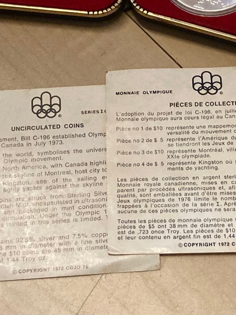 カナダ　モントリオールオリンピック　1976 記念　4ret