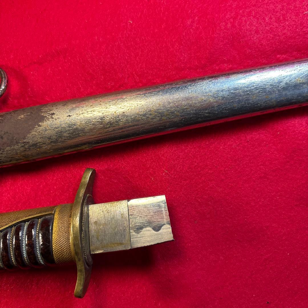 指揮刀　儀礼用　サーベル　旧日本警察　切断済み　刃無し　歴史的資料　コレクション