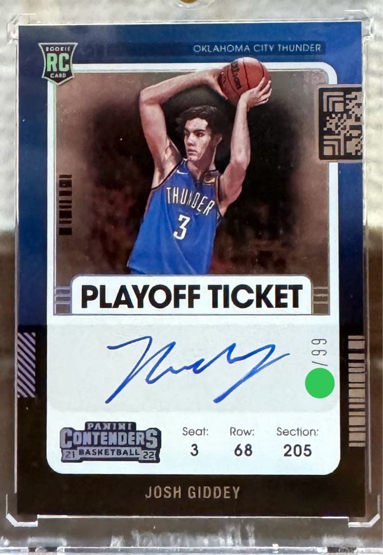 Josh Giddey RC auto /99シリ