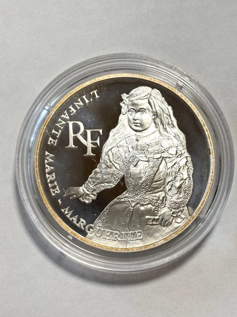 フランス　９３年　モネ・ド・パリ　ルーブル美術館２００年記念プルーフ銀貨セット