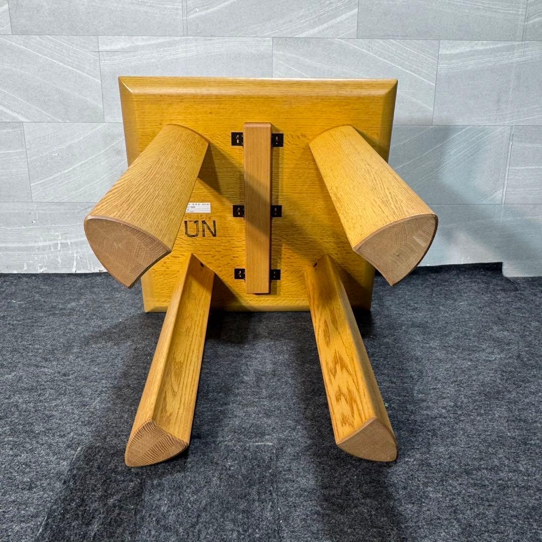 SHIRAKAWA リビングテーブル 無垢材 60cm 正方形 ミニ d4609