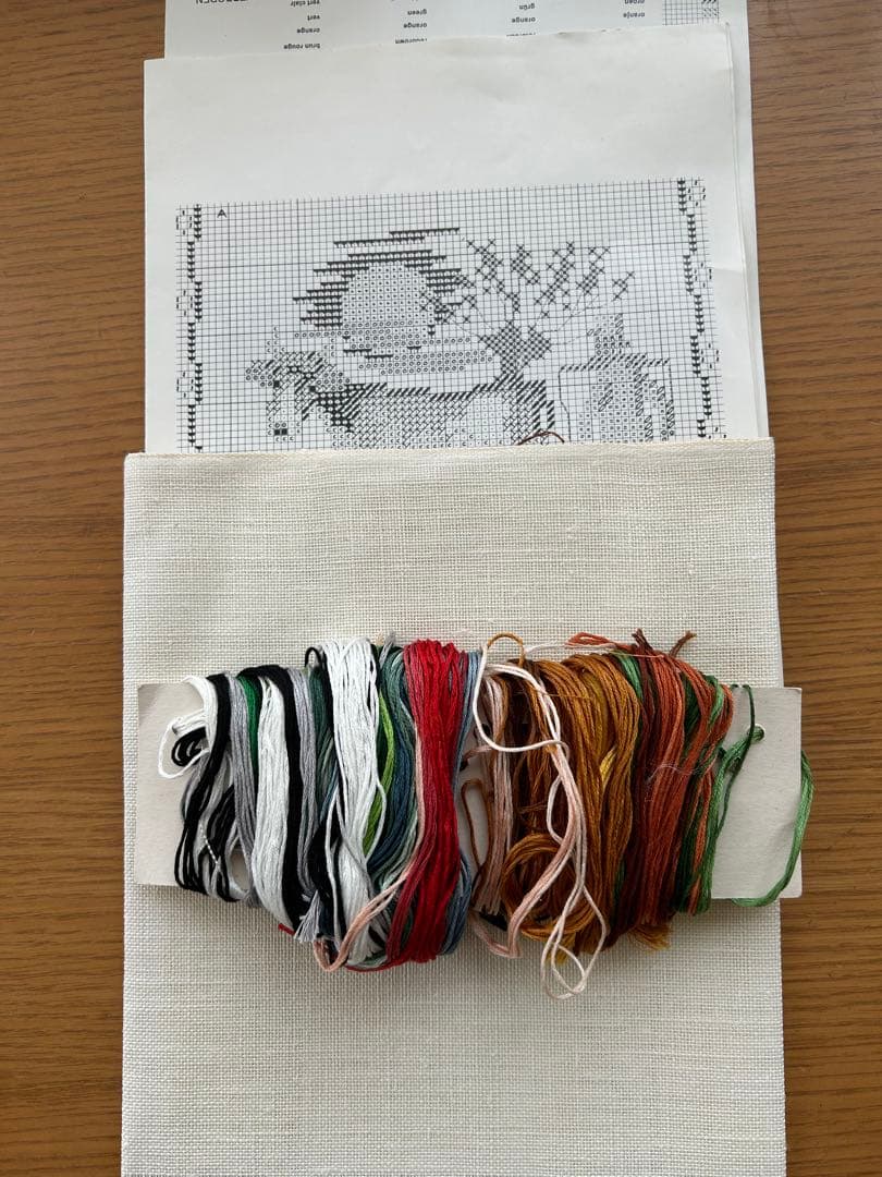 クロスステッチ　キット　農家の1日