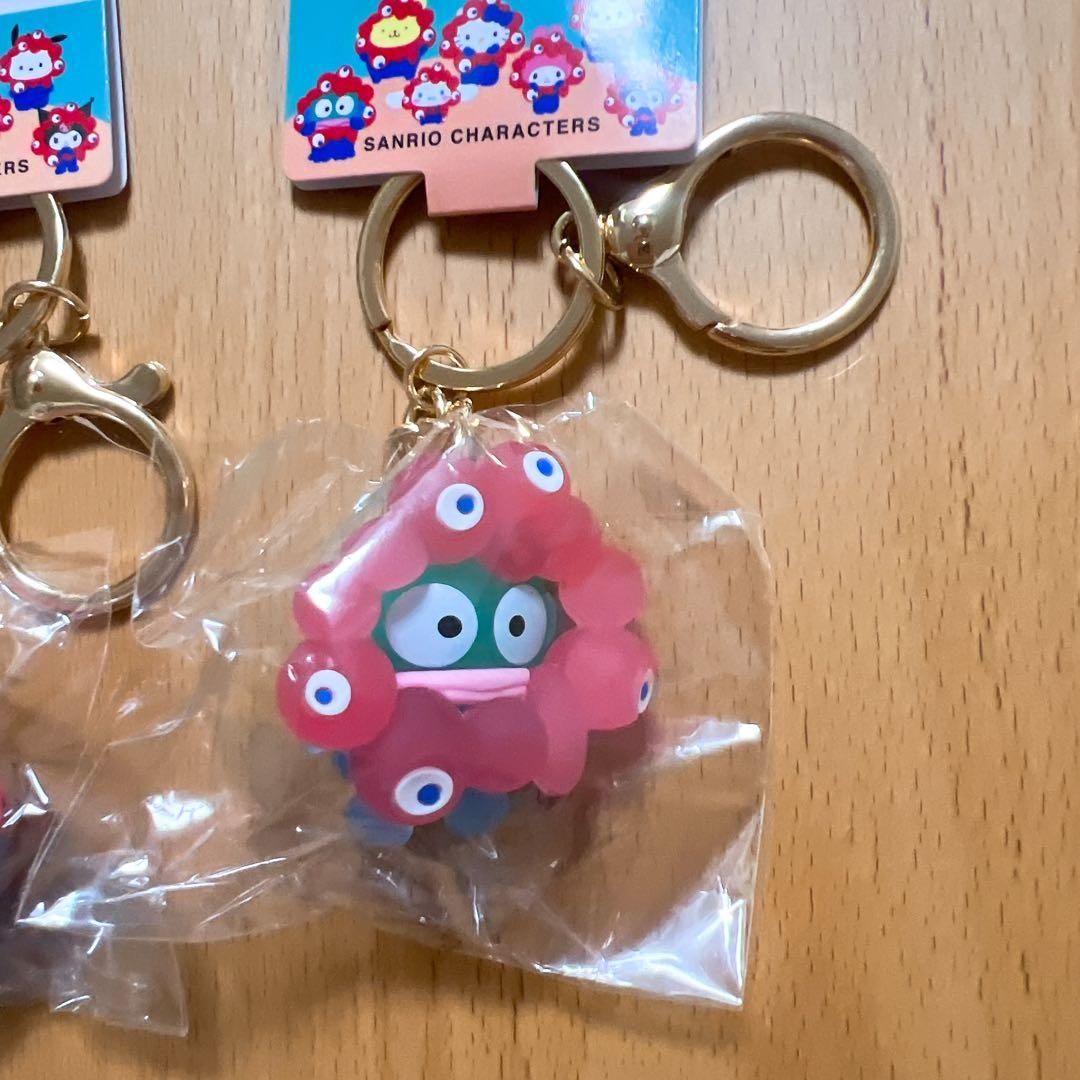 ミャクミャク サンリオ なりきり立体キーホルダークリア　コンプリート　７種セット
