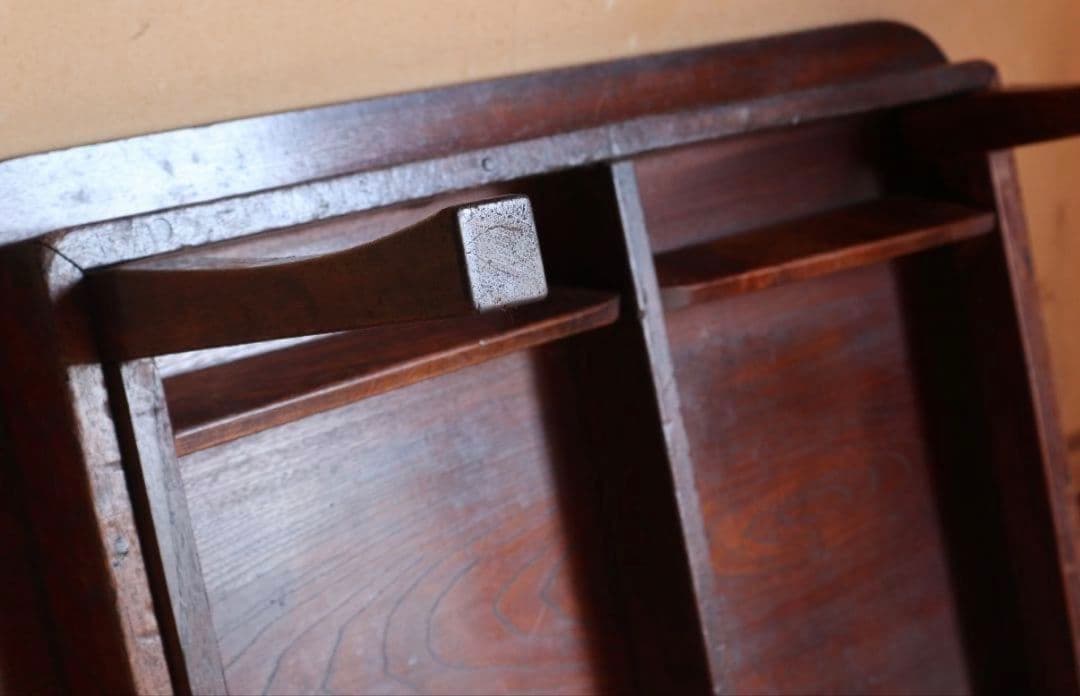 栓材の折りたたみ角ちゃぶ台　古道具 古家具 アンティーク