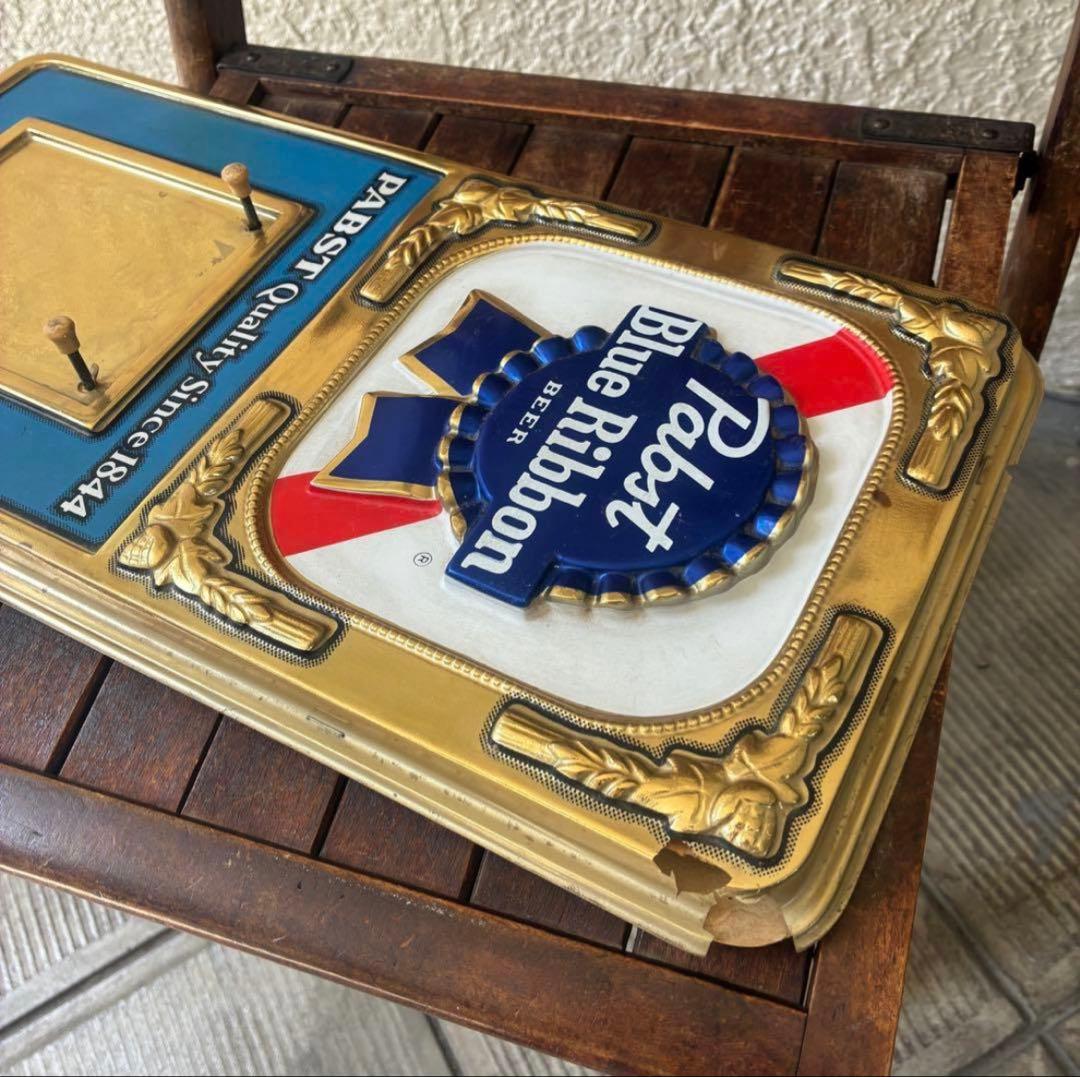 Pabst blue ribbonアメリカン　アンティークUSAビール　看板