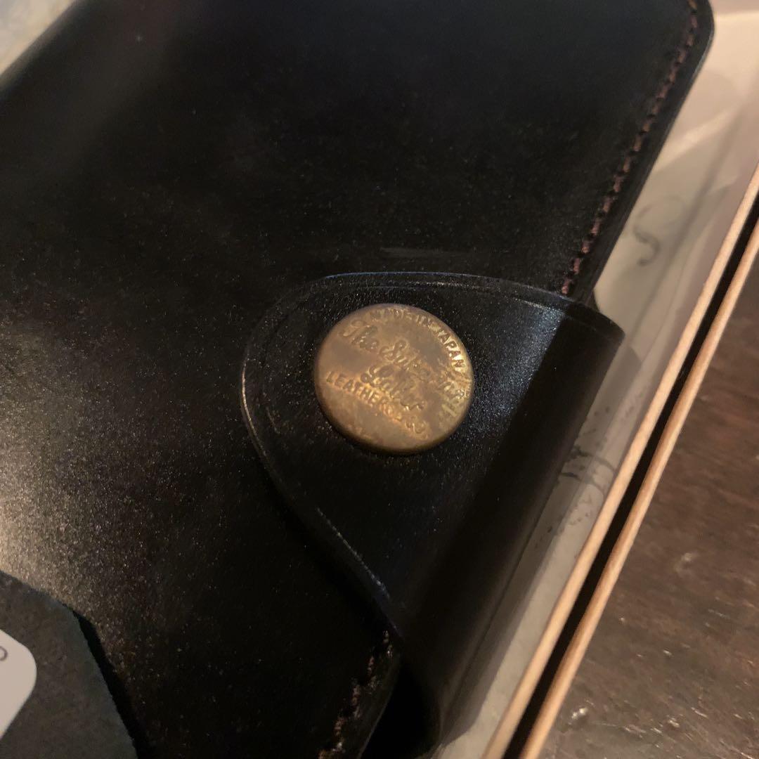 新品箱入りシュペリオールレイバー iPhoneX レザーケース黒 コードバン