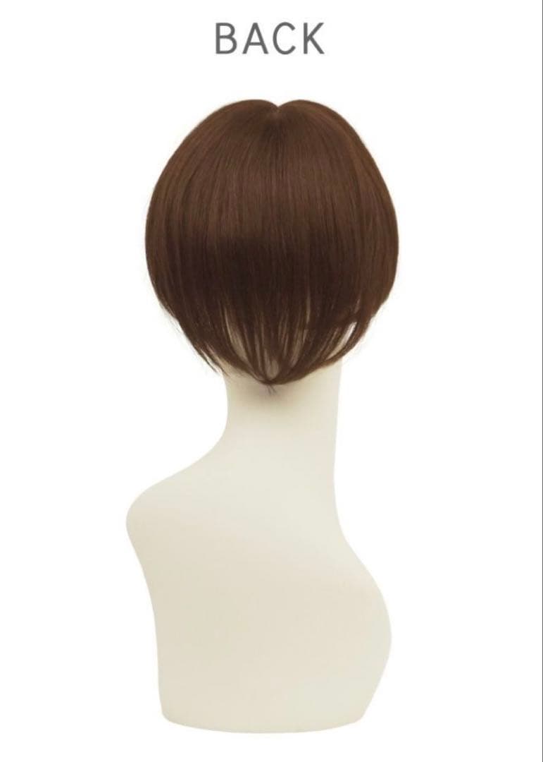 プリシラ人毛100％ 五分ウィッグ ショートヘアピース