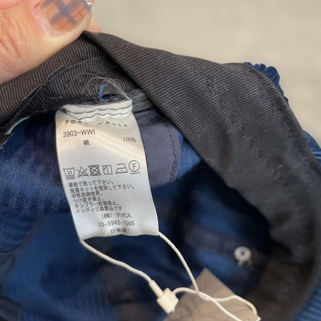 ポストオーバーオールズ　コーデュロイキャップ