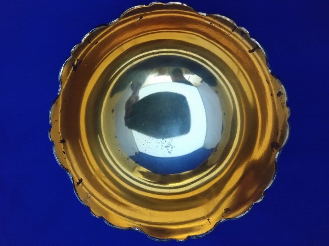 1950s アンティーク 銀メッキ　モンティースボウル ライオン装飾 EPM