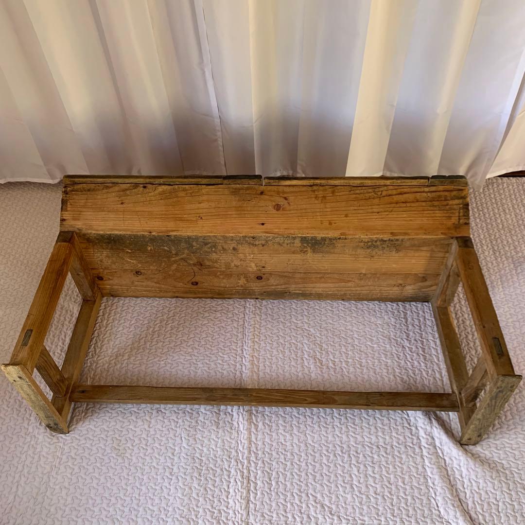 送料込❗️アンティーク　雰囲気あるスクールデスク　机