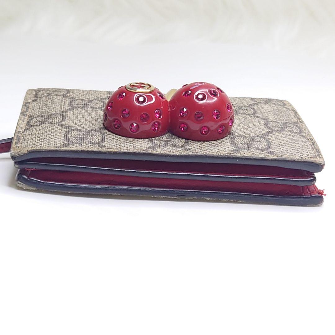 GUCCI グッチ　さくらんぼ　二つ折り財布