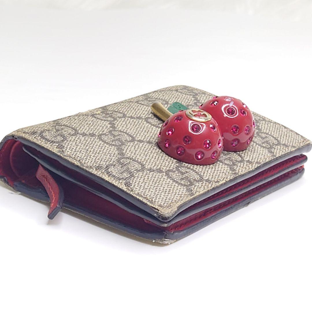 GUCCI グッチ　さくらんぼ　二つ折り財布