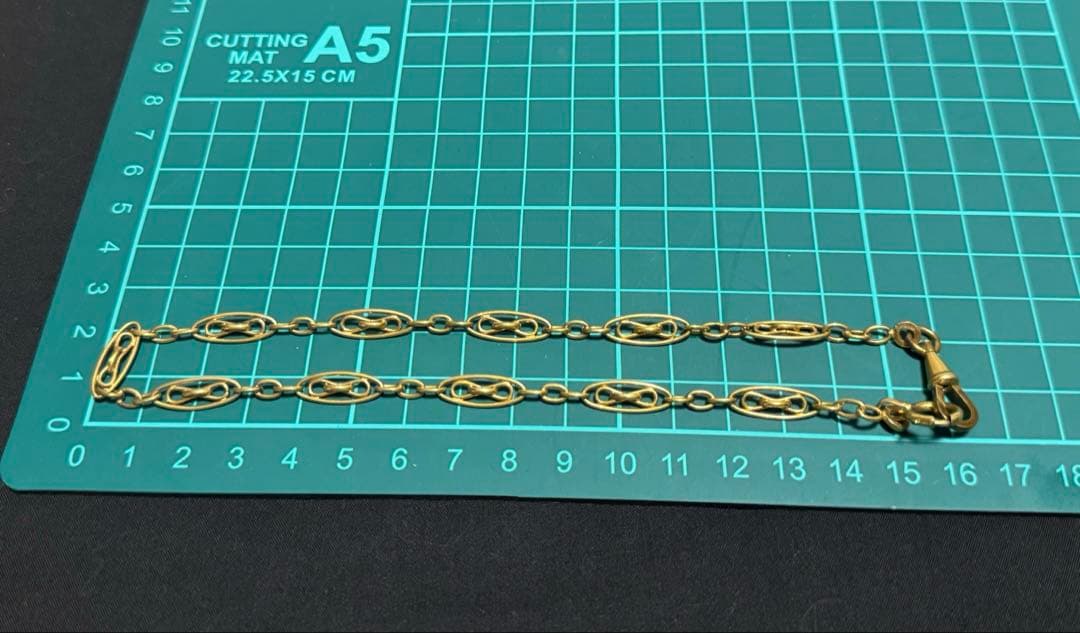 フランス　アンティーク　金バリ　立体感あるチェーン②