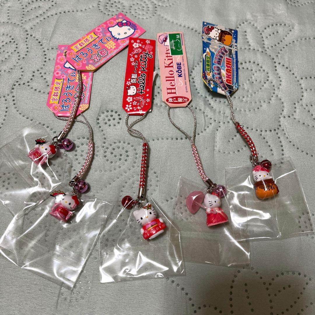 Hello kitty(ハローキティ) 根付け ストラップ他(平成キティ)64個