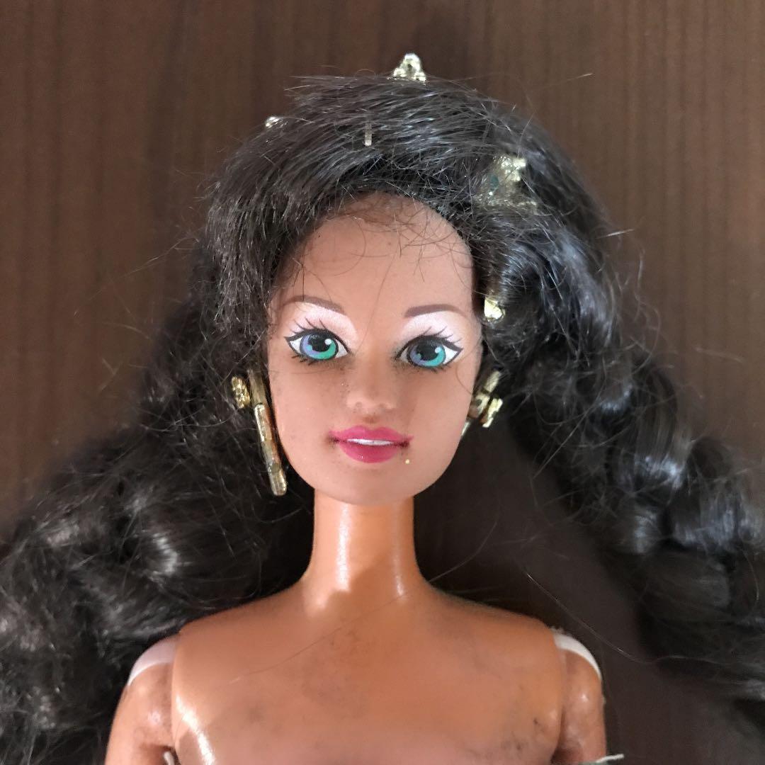 ポリネシアン　バービー人形　ヴィンテージ　TheBUSユニフォーム柄ドレス