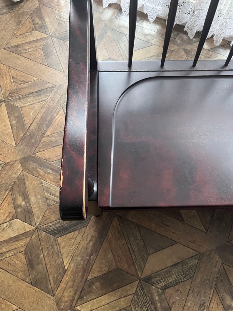 ちー。北海道民芸家具 収納付きベンチ(イス、収納箱)