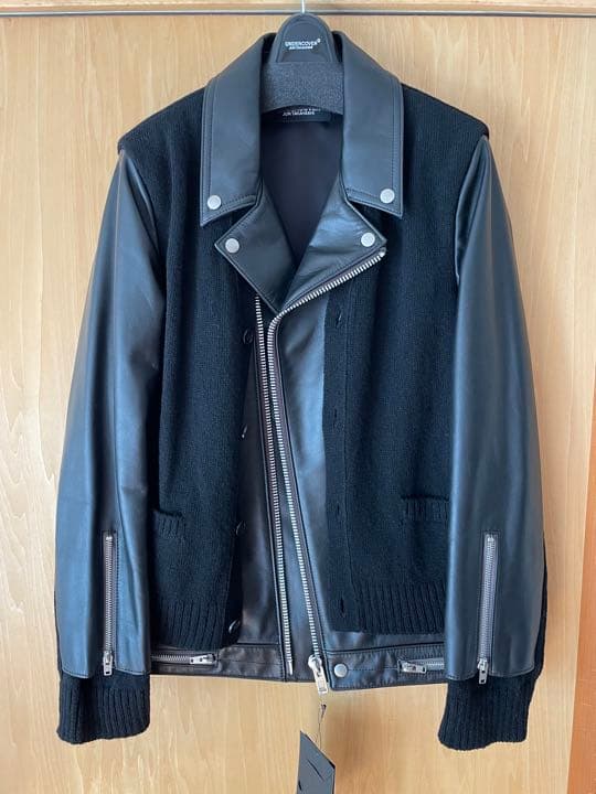 新品　UNDERCOVER ニットドッキング ダブルライダース