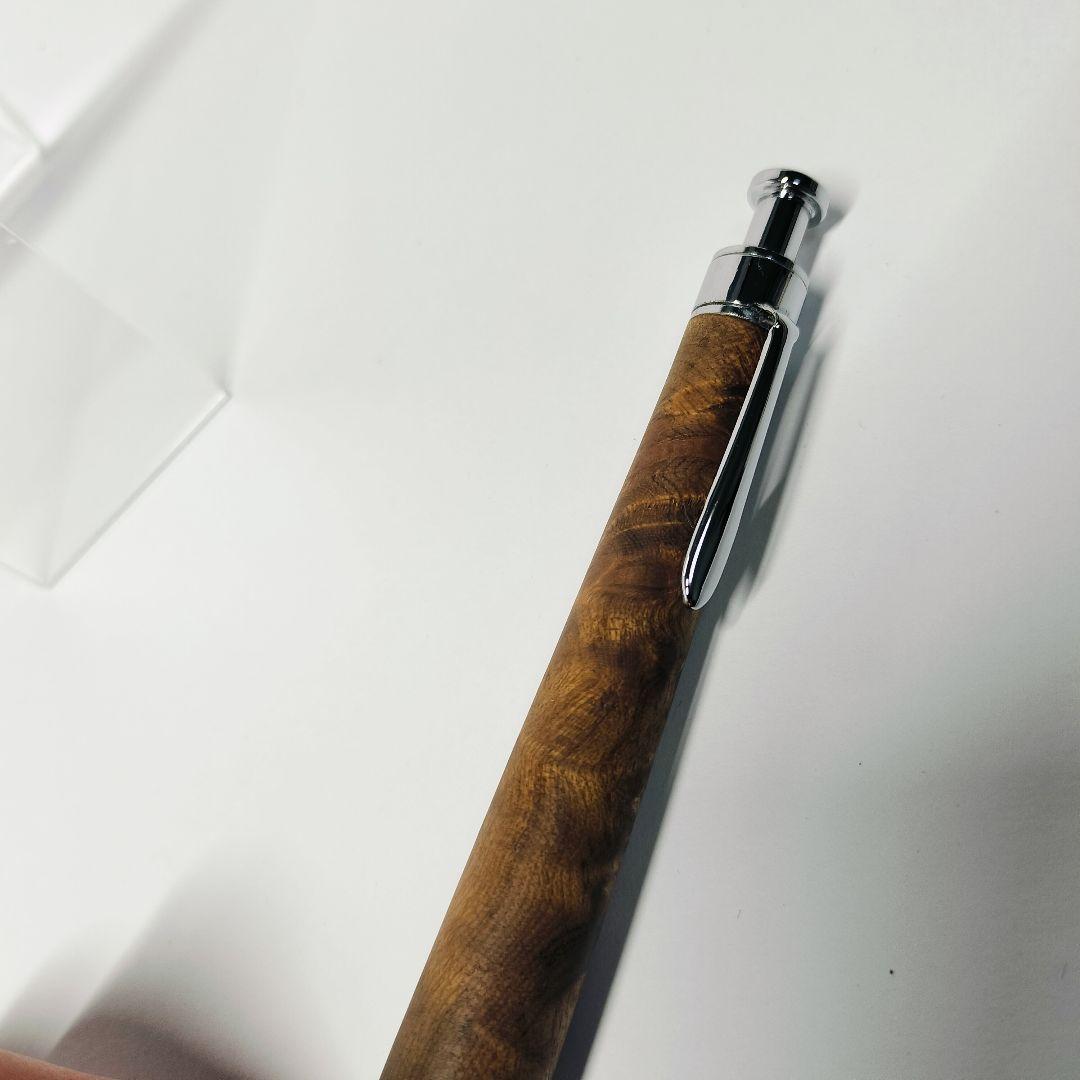 【極上杢】こぶた工房 マーブルウッド(S) シャープペンシル クリップ傷なし